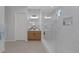 The primary bathroom has a large glass shower and oak vanity with a double sink at 6333 Orto Vaso Ave, Las Vegas, NV 89131
