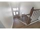 Bright entryway features staircase, decorative chandelier, and large front door at 637 Otono Dr, Boulder City, NV 89005