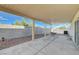 Spacious covered patio offers a comfortable outdoor space for relaxing and entertaining at 6844 Tropicaire St, Las Vegas, NV 89149