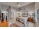 Bedroom featuring a four-poster bed, ceiling fan and shuttered windows at 76 Stock Option St # 2, Henderson, NV 89074