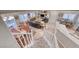 Elevated view of an open floor plan living space, staircase, kitchen, and dining area at 76 Stock Option St # 2, Henderson, NV 89074