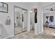 Hallway featuring closet, bathroom and bedroom at 7929 Ben Hogan Dr, Las Vegas, NV 89149