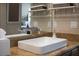Modern bathroom with a sleek, rectangular sink and neutral countertops at 8620 W La Madre Way, Las Vegas, NV 89149