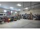 Spacious garage with high ceilings, ample storage, and room for vehicles and equipment at 8620 W La Madre Way, Las Vegas, NV 89149