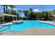 Community pool featuring a spa and well-maintained landscaping, offering a relaxing outdoor amenity at 950 Seven Hills Dr # 2014, Henderson, NV 89052