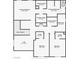 Detailed second-floor floor plan showcasing the layout of bedrooms, bathrooms, closets, laundry room, and loft spaces at 1055 Fish Pond Ave, Henderson, NV 89014