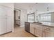 Kitchen island sink with granite countertop, stainless steel appliances, and pendant lighting at 10901 Fort Valley Ave, Las Vegas, NV 89134