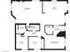 Detailed floor plan showcasing the layout of this home's bedrooms, bathrooms, kitchen, and living spaces at 1305 Pagentry Dr, North Las Vegas, NV 89031