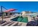Backyard featuring a shimmering pool and inviting lounge chairs at 1631 Ottawa Dr, Las Vegas, NV 89169