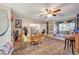 Spacious rec room with a barrel table, shelving, unique decor, and natural light at 1631 Ottawa Dr, Las Vegas, NV 89169