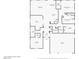 Detailed floorplan showcasing the layout of a spacious home, including the living room, kitchen, and bedrooms at 1641 Blue Cliffs Ave, Henderson, NV 89014
