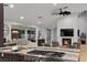 Gourmet kitchen with an island cooktop and a great view of the living room at 2268 Buckingham Ct, Henderson, NV 89074