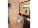 Bathroom featuring a shower-tub combo and updated vanity area at 270 E Flamingo Rd # 223, Las Vegas, NV 89169