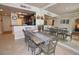 Dining area featuring a dining table, and mirrored wall, open to the kitchen area at 270 E Flamingo Rd # 223, Las Vegas, NV 89169