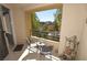 Charming outdoor patio area offering relaxing seating and a view at 270 E Flamingo Rd # 223, Las Vegas, NV 89169