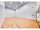 A bright racquetball court with well-maintained wooden flooring and white paneled walls offers a great space at 270 E Flamingo Rd # 223, Las Vegas, NV 89169