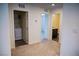 Hallway leading to the laundry room and bathroom at 2761 Frosted Teal Ave, North Las Vegas, NV 89086