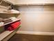 Organized walk-in closet with built-in shelving providing ample storage space at 2840 China Cove St, Laughlin, NV 89029