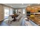 The dining room area features stylish decor and lots of natural light at 2910 Monate Ct, Henderson, NV 89044