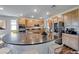 Spacious kitchen island and stainless steel appliances at 2910 Monate Ct, Henderson, NV 89044