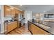 Modern kitchen with stainless steel appliances and an island at 2910 Monate Ct, Henderson, NV 89044