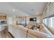 Inviting living room featuring a comfortable sofa and modern decor at 2910 Monate Ct, Henderson, NV 89044