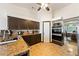 Spacious kitchen featuring granite counters, tile floors and stainless appliances at 3481 Winery Rd, Pahrump, NV 89048