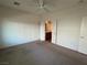 Bedroom with ensuite bathroom and ceiling fan at 3508 Kittiwake Rd, North Las Vegas, NV 89084