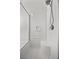 Modern shower with glass enclosure, white subway tile, a built-in seat, and sleek fixtures, enhancing the bathroom's appeal at 3706 Etendre Ct, Las Vegas, NV 89121