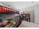 Cozy bedroom features a bunk bed with themed decor and storage shelves at 3854 Stadium Ave, Las Vegas, NV 89120