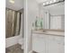 Functional bathroom with vanity and combination tub and shower at 3930 University Center Dr # 603, Las Vegas, NV 89119