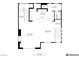 Floor plan showing kitchen, dining room, living room, and bathroom on the second floor at 414 Tranquil Peak Ct, Henderson, NV 89012