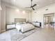Spacious main bedroom boasts neutral decor and an open floor plan at 414 Tranquil Peak Ct, Henderson, NV 89012