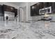 Close up of kitchen granite countertop with stainless steel sink and faucet at 485 Pebble Run Ave, Henderson, NV 89011
