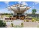 Charming outdoor gathering space with seating, creating a perfect spot for relaxation and socializing at 485 Pebble Run Ave, Henderson, NV 89011