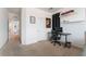 Bedroom with desk and view to the hall at 7107 Calvert Cliffs St, North Las Vegas, NV 89084