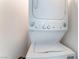 Convenient in-unit laundry closet equipped with a stacked washer and dryer at 7107 Calvert Cliffs St, North Las Vegas, NV 89084