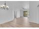Spacious living area with a ceiling fan and access to a balcony at 75 E Agate Ave # 206, Las Vegas, NV 89123