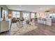 Spacious open concept living and kitchen area with wood floors and modern finishes at 790 Calm Crystal Ct # Lot 140, North Las Vegas, NV 89081