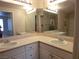 Spacious bathroom featuring double sinks, mirrors, and ample countertop space at 9000 Las Vegas Blvd # 1250, Las Vegas, NV 89123