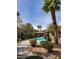 Resort style community pool area with palm trees and ample seating at 9000 Las Vegas Blvd # 1250, Las Vegas, NV 89123