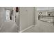 Open hallway featuring neutral walls and flooring at 9046 Barium Rock Ave, Las Vegas, NV 89143