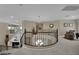 Spacious upstairs landing offers views of the living room and staircase, perfect for entertaining at 9046 Barium Rock Ave, Las Vegas, NV 89143