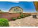 Large backyard featuring a brick paver patio at 9137 Big Plantation Ave, Las Vegas, NV 89143