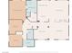 Detailed floor plan showcasing the layout of the home, including bedrooms, bathrooms, and living areas at 9282 W Viking Rd, Las Vegas, NV 89147