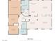 Detailed floor plan showing the layout of this single-story home at 9282 W Viking Rd, Las Vegas, NV 89147