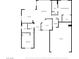 Detailed floor plan showing the layout of the house with labeled rooms and dimensions at 10301 Coal Creek Pl, Las Vegas, NV 89134