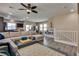 Open-concept living area with a modern kitchen and dining space at 10519 Mann St, Las Vegas, NV 89141