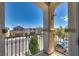 Balcony view of the neighboring homes showcasing neighborhood landscaping at 10519 Mann St, Las Vegas, NV 89141