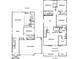 Detailed floor plan showcasing the layout of the two-story home, including room dimensions at 1213 Dre Harbor Pl # Lot 83, North Las Vegas, NV 89084